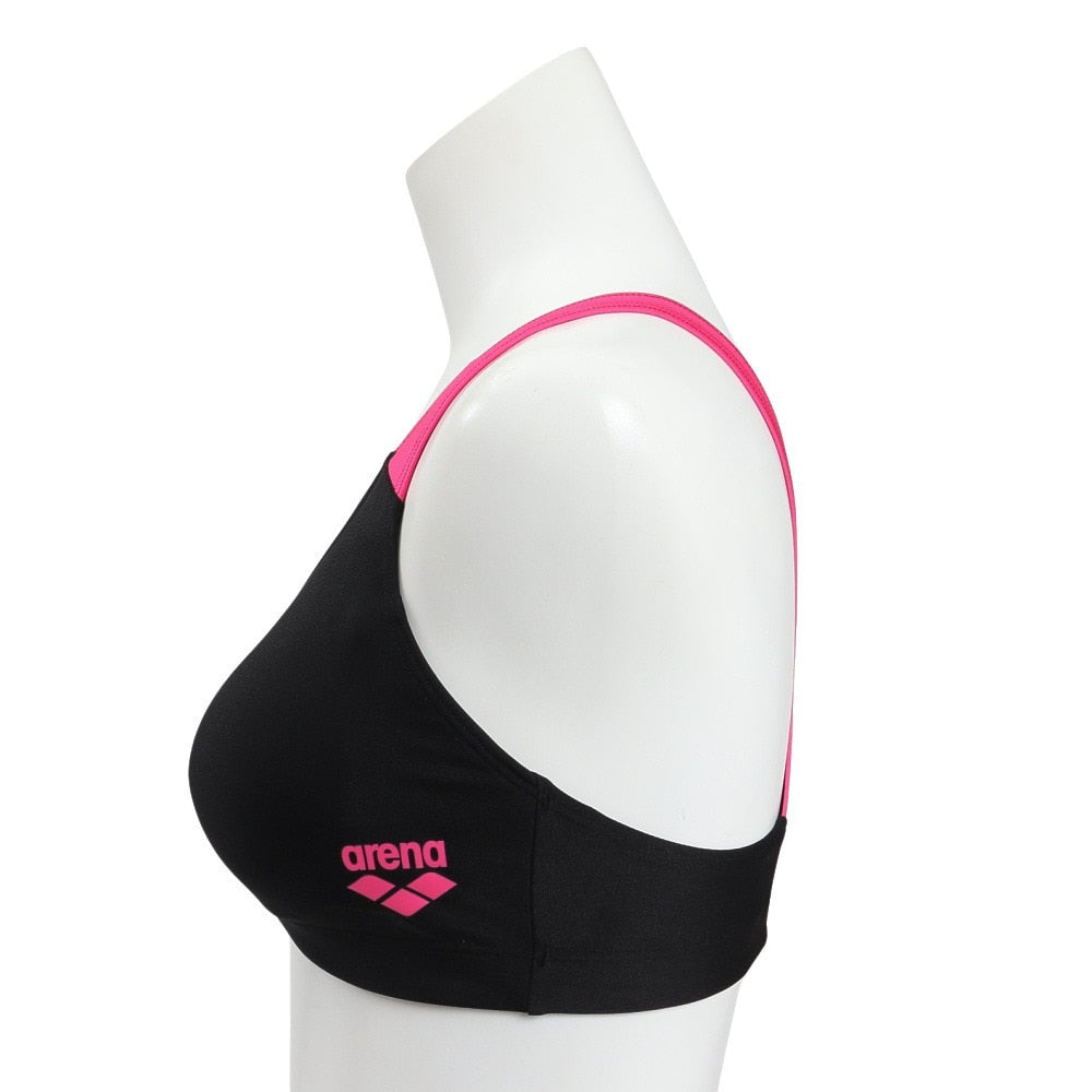 【arena（アリーナ）】レディース 競泳水着 ブラトップ 縫い込みパッド パッド付き トレーニング 練習用 ロゴ 入り  AS5SWM31L