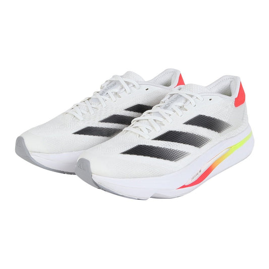 【注目モデル】【軽量】【2025年春夏新作】 アディゼロ SL2 ホワイト レッド JS1181 ランニングシューズ