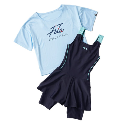 【FILA（フィラ）】ジュニア 女子 スクール水着 Tシャツセット オンスクール 125665