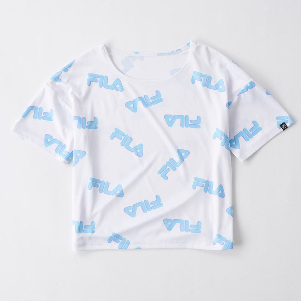 yuppy商品です FILA（フィラ）】ジュニア 女子 スクール水着 Tシャツセット オン