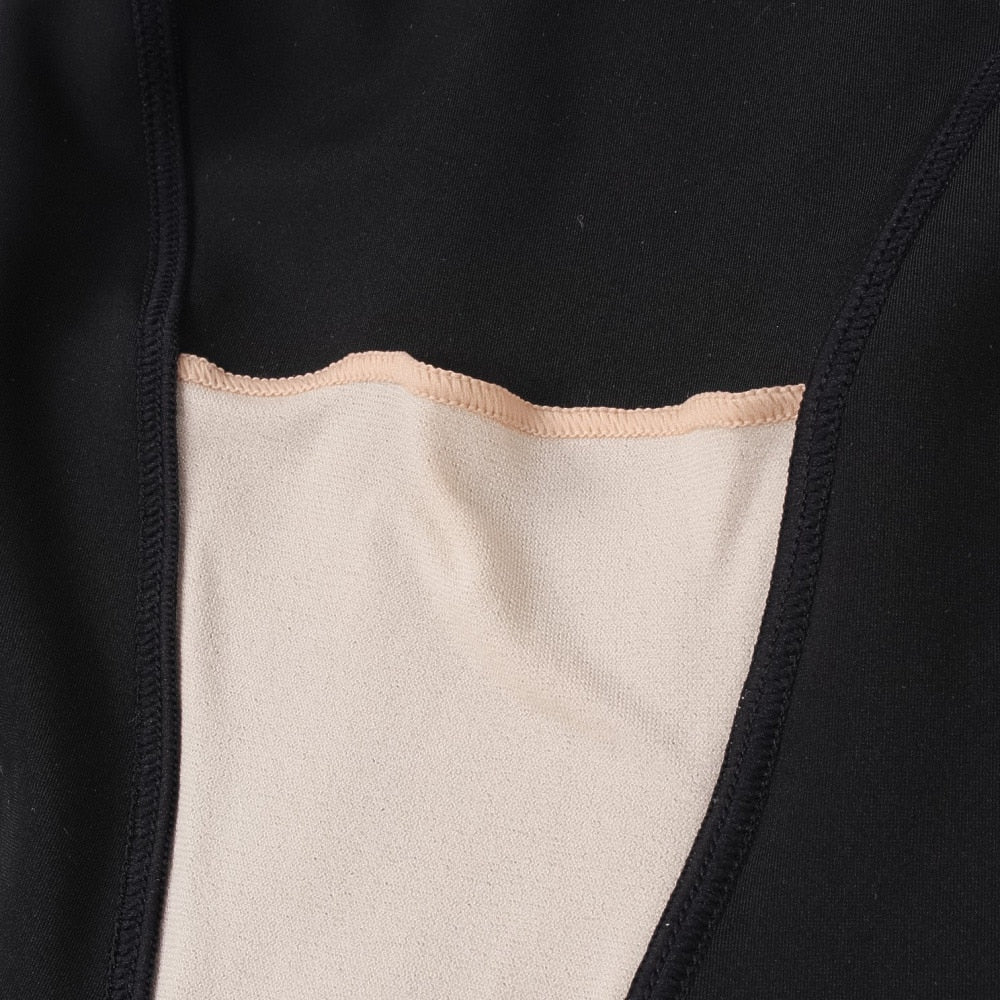 水着 フィットネスワンピーススパッツ 水泳 アクアエクサ 黒 青 M-LLサイズ AS5SWF00L BKBL オープンバック ハーフレッグ丈