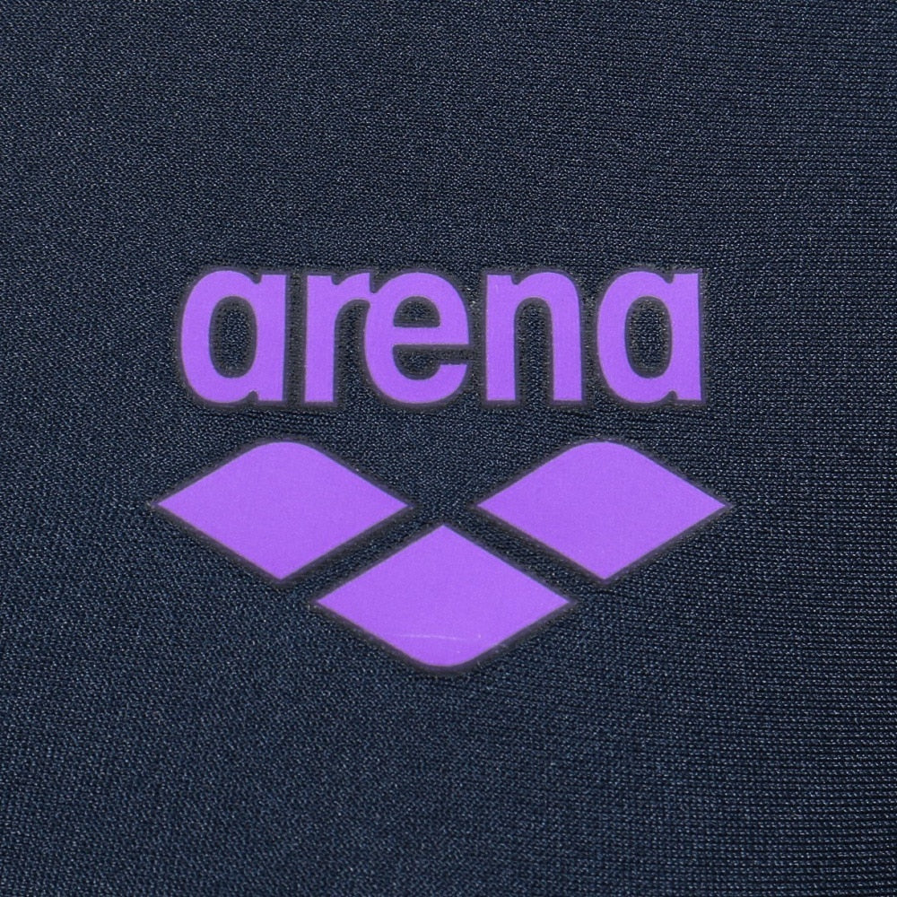 フィットネス水着 アクアエクサ フィットネスワンピーススパッツ ブラック×ブルー S-3Lサイズ AS5SWF02L BKBL