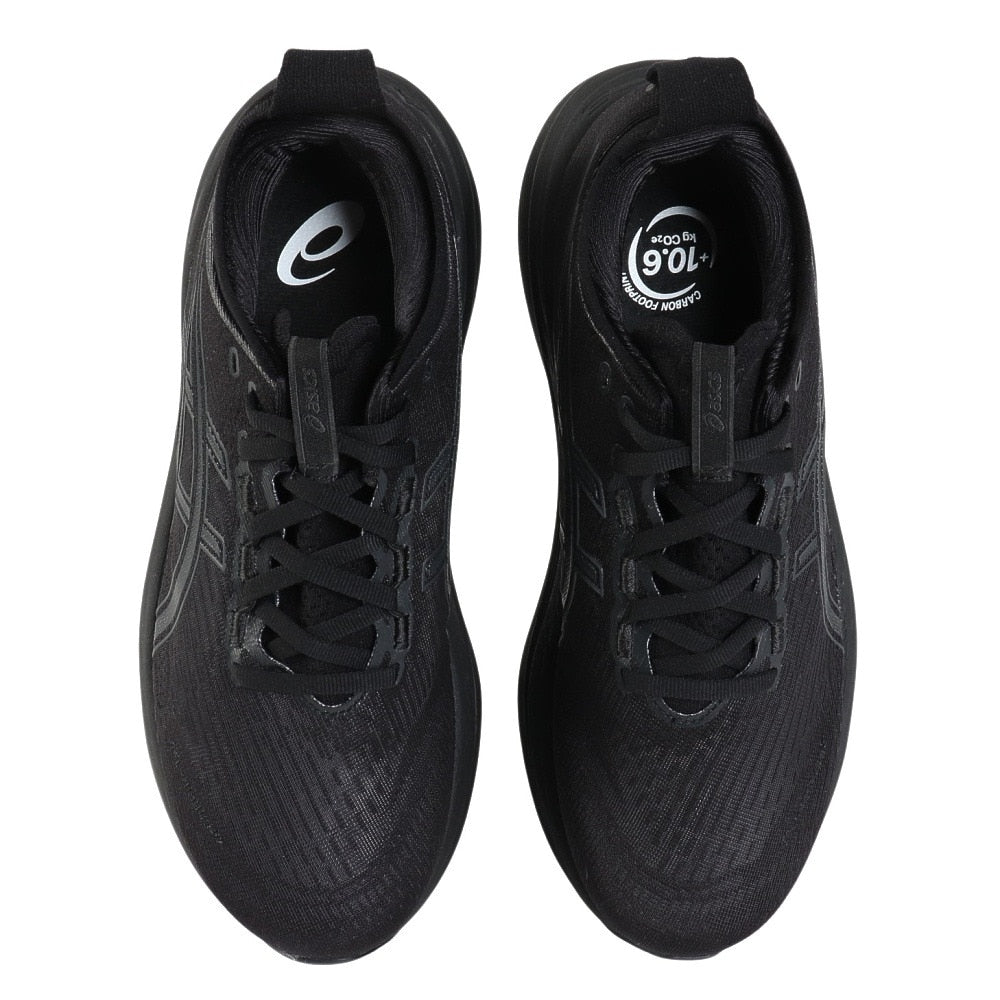 ランニングシューズ ゲルニンバス27 ブラック グレー 1011B958.001 スニーカー クッション GEL-NIMBUS 27