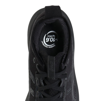 ランニングシューズ ゲルニンバス27 ブラック グレー 1011B958.001 スニーカー クッション GEL-NIMBUS 27