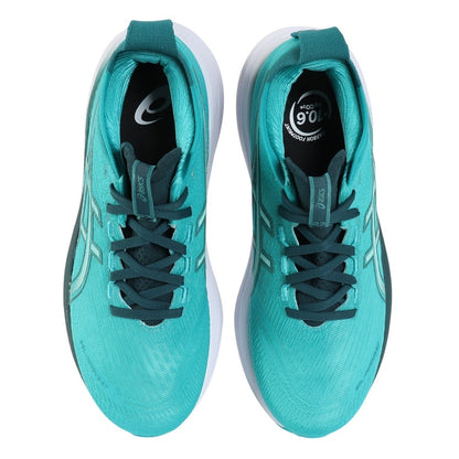 ランニングシューズ ゲルニンバス27 ターコイズ 1011B958.400 スニーカー クッション 快適 GEL-NIMBUS 27