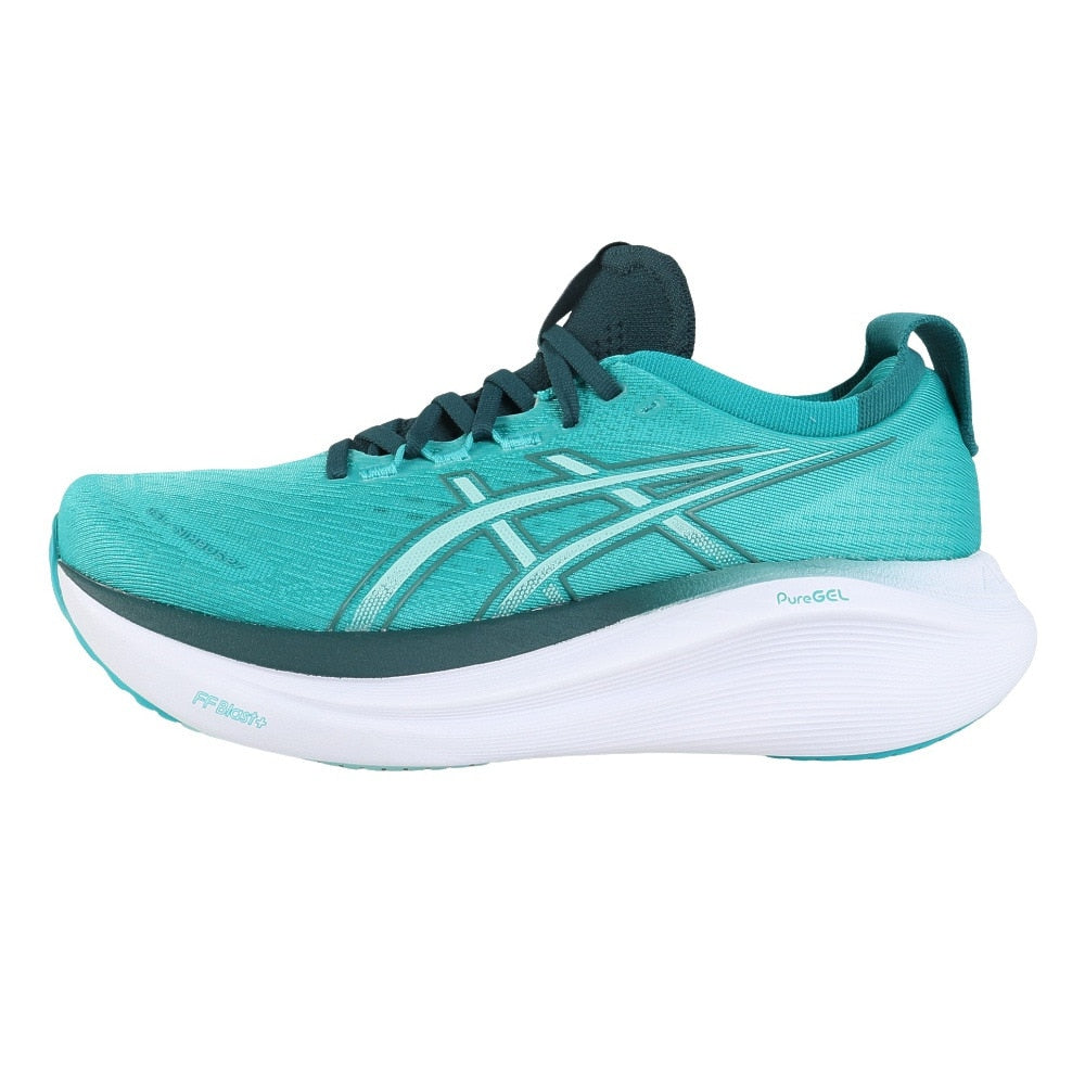 ランニングシューズ ゲルニンバス27 ターコイズ 1011B958.400 スニーカー クッション 快適 GEL-NIMBUS 27