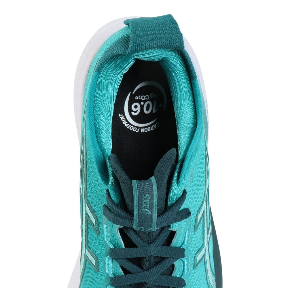 ランニングシューズ ゲルニンバス27 ターコイズ 1011B958.400 スニーカー クッション 快適 GEL-NIMBUS 27