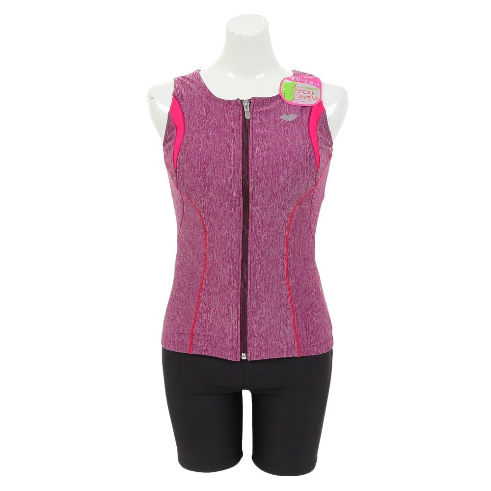 ★セール価格 4/30 23:59まで★ 【arena（アリーナ）】レディース フィットネス水着 大きめカラースナップ付き セパレーツ LAR3241W