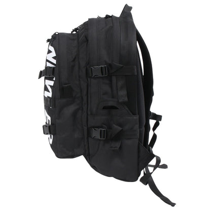 キャリアパック 黒 35L プリントロゴ 14521347 大容量 PC収納 新調 会社 学校 学生 通勤 通学 シンプル