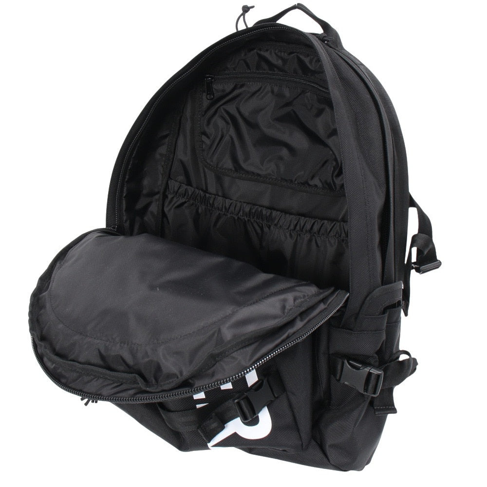 キャリアパック 黒 35L プリントロゴ 14521347 大容量 PC収納 新調 会社 学校 学生 通勤 通学 シンプル