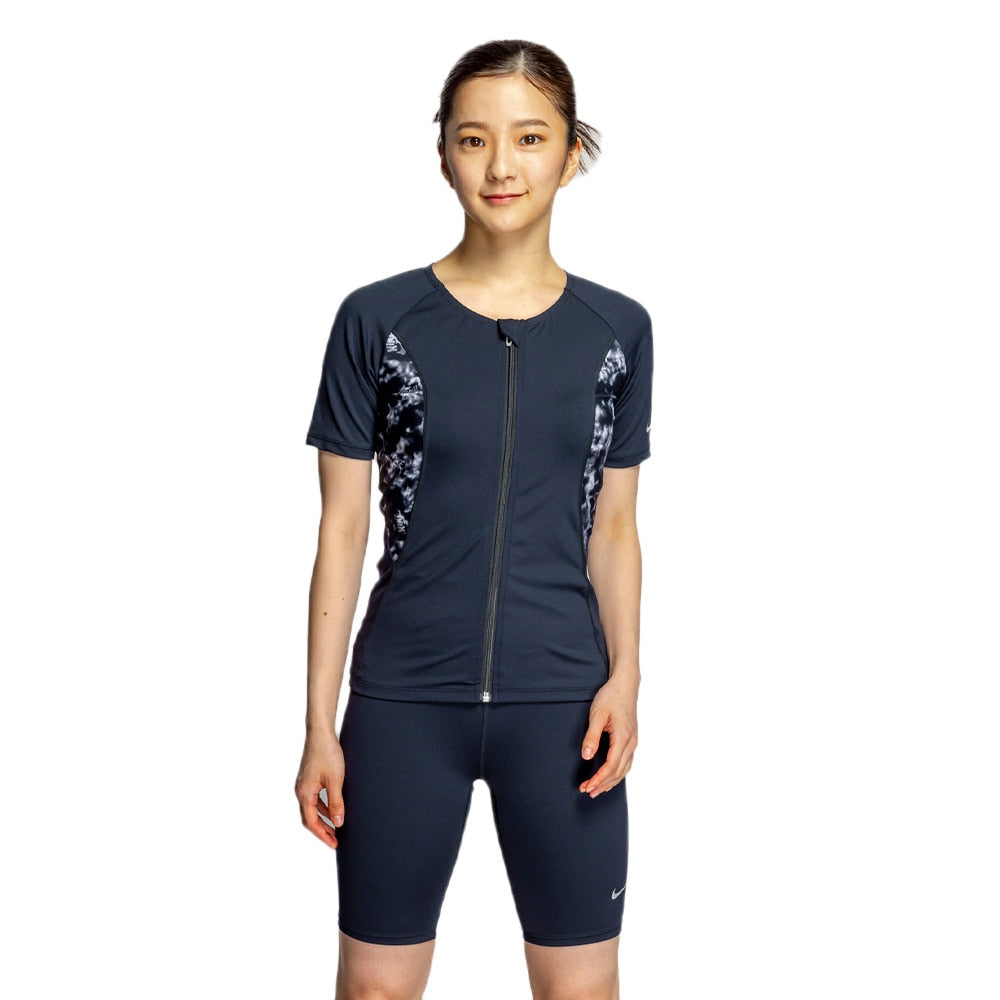 【NIKE（ナイキ）】レディース フィットネス水着 ジップ付き 半袖 セパレーツ 2993145