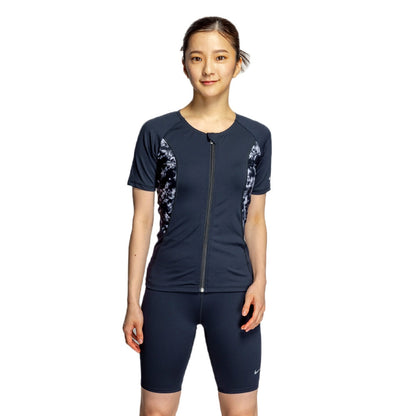 【NIKE（ナイキ）】レディース フィットネス水着 ジップ付き 半袖 セパレーツ 2993145