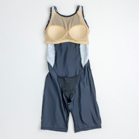 【NIKE ナイキ】レディース フィットネス水着 レッグスーツ 足つき スパッツ オールインワン 2993151