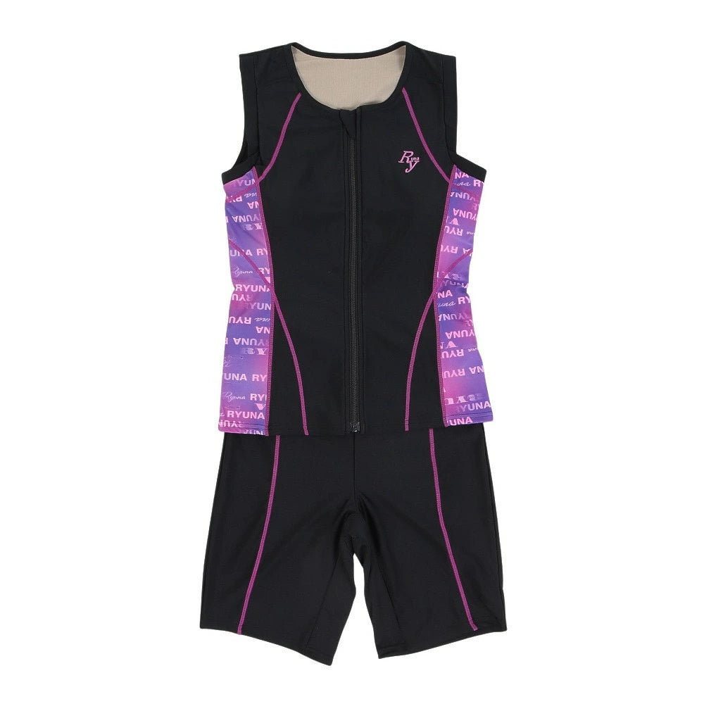 【Ryuna（リュウナ）】レディース フィットネス水着 袖なし セパレート NB2513R