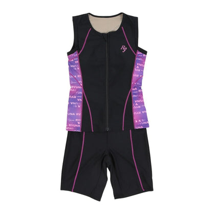 【Ryuna（リュウナ）】レディース フィットネス水着 袖なし セパレート NB2513R