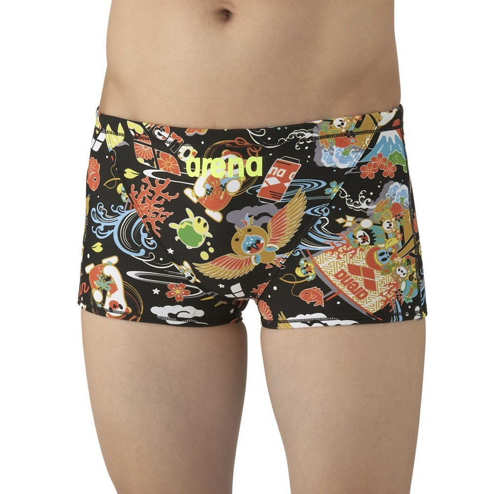 【arena（アリーナ）】メンズ 競泳水着 トレーニング水着 練習用水着 TOUGHSUIT（タフスーツ） スパッツ ショートボックス AS5FWM29M