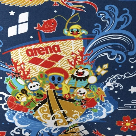 【arena（アリーナ）】メンズ 競泳水着 トレーニング水着 練習用水着 TOUGHSUIT（タフスーツ） スパッツ ショートボックス AS5FWM29M