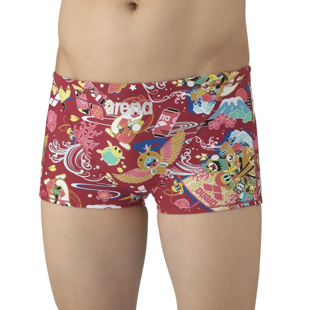 【arena（アリーナ）】メンズ 競泳水着 トレーニング水着 練習用水着 TOUGHSUIT（タフスーツ） スパッツ ショートボックス AS5FWM29M