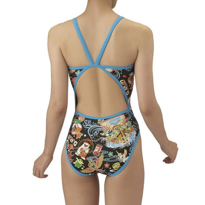 【arena （アリーナ）】レディース 競泳水着 トレーニング水着 練習用水着 TOUGHSUIT（タフスーツ）アリーナくん ワンピース AS5FWM28L