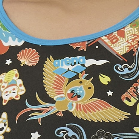 【arena （アリーナ）】レディース 競泳水着 トレーニング水着 練習用水着 TOUGHSUIT（タフスーツ）アリーナくん ワンピース AS5FWM28L