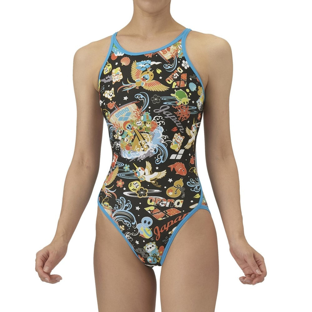 【arena （アリーナ）】レディース 競泳水着 トレーニング水着 練習用水着 TOUGHSUIT（タフスーツ）アリーナくん ワンピース AS5FWM28L