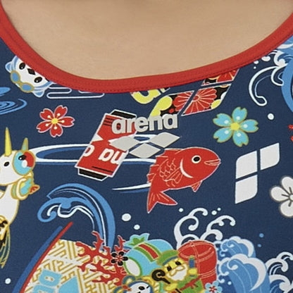 【arena （アリーナ）】レディース 競泳水着 トレーニング水着 練習用水着 TOUGHSUIT（タフスーツ）アリーナくん ワンピース AS5FWM28L