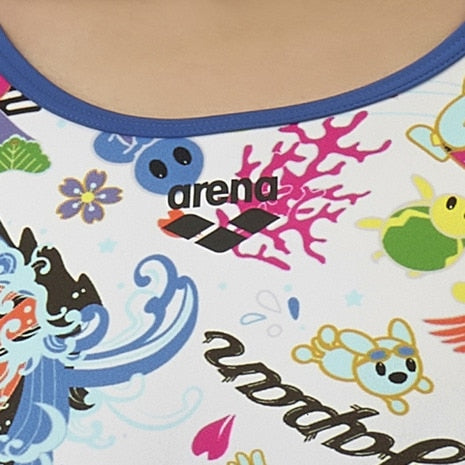 【arena （アリーナ）】レディース 競泳水着 トレーニング水着 練習用水着 TOUGHSUIT（タフスーツ）アリーナくん ワンピース AS5FWM28L