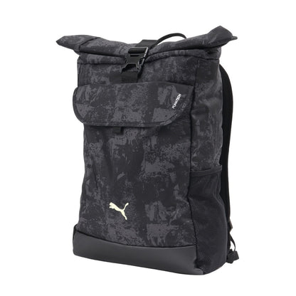 バック プーマテック AOP ロール トップ バックパック 黒 26L 09196501 ノートパソコン用ポケット ファッション