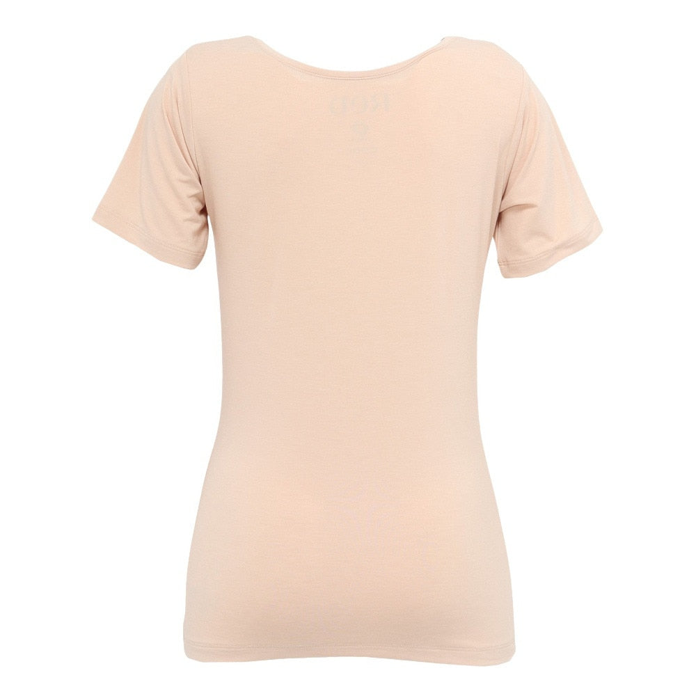 リカバリーウェア バイタルテック Uネックインナー半袖(COOL) ベージュ Mサイズ VW-AD-20B-M 一般医療機器 遠赤外線 ルームウェア