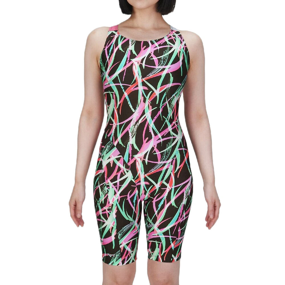 【MIZUNO（ミズノ）】レディース フィットネス水着  Stroke ONE（ストロークワン）TERAKAWA AYA COLLECTION 寺川綾さん監修 アクアフィットネス用 オールインワン N2JGC809
