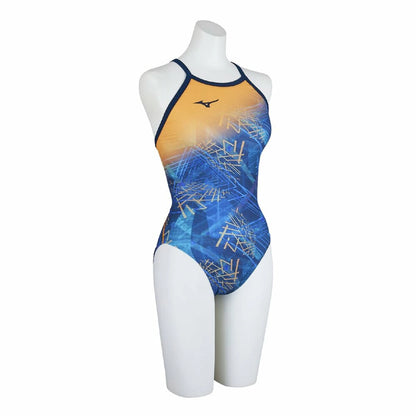 【MIZUNO（ミズノ）】レディース 競泳水着 トレーニング水着 練習用水着  EXERSUITS（エクサースーツ） ワンピース N2MAC771