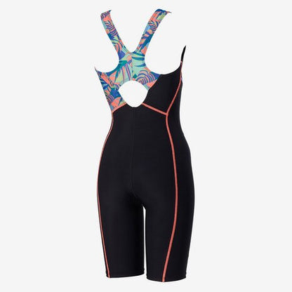 【Speedo（スピード）】レディース フィットネス水着 アシンメトリーLoosen(ルースン) ニースキン オールインワン SFW12565