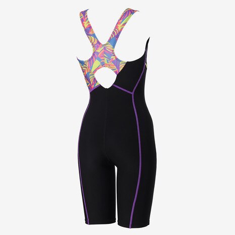 【Speedo（スピード）】レディース フィットネス水着 アシンメトリーLoosen(ルースン) ニースキン オールインワン SFW12565