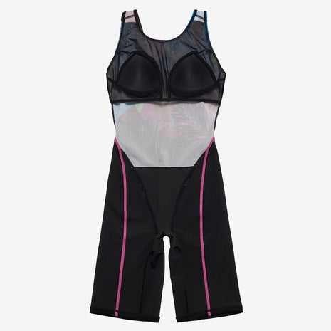 【Speedo（スピード）】フィットネス水着 レディース ナヘレルースンニースキン SFW12567 M-LL Loosen ルースン