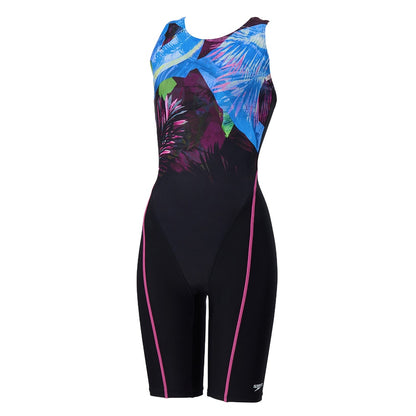 【Speedo（スピード）】フィットネス水着 レディース ナヘレルースンニースキン SFW12567 M-LL Loosen ルースン