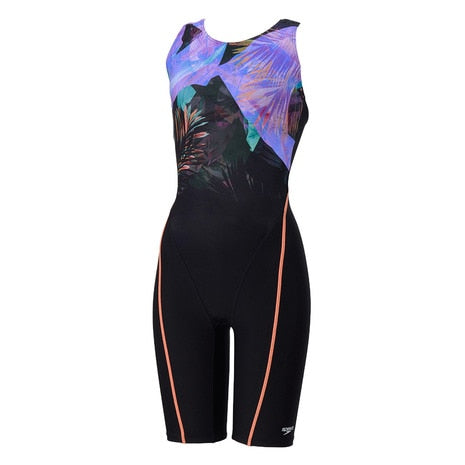 【Speedo（スピード）】フィットネス水着 レディース ナヘレルースンニースキン SFW12567 M-LL Loosen ルースン