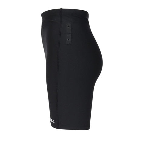 フィットネス水着 レディース FILA セパレート 上下セット リーフ柄プリントジップセパ M-LL 体型カバー フィラ