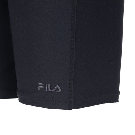 フィットネス水着 レディース FILA セパレート 上下セット リーフ柄プリントジップセパ M-LL 体型カバー フィラ