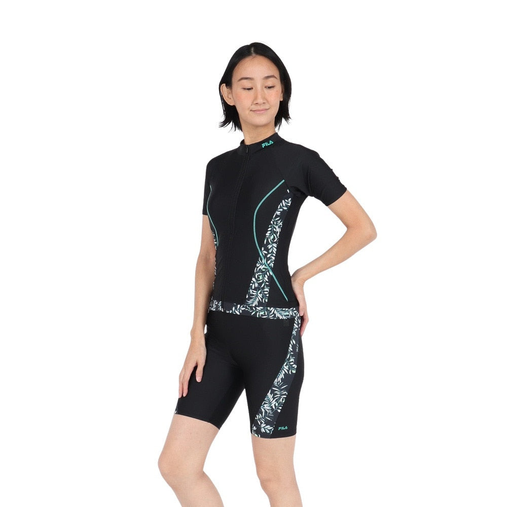 フィットネス水着 レディース FILA セパレート 上下セット M-LL 体型カバー フィラ