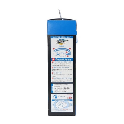 競泳用スイムゴーグル ジュニア用 小学生向け本格レーシングゴーグル ミラーレンズ VIEW ビュー V260JSAM くもり止め加工 UVカット クッション付き FINAマークあり FINA承認 WA承認