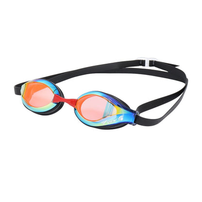 競泳用スイムゴーグル ジュニア用 小学生向け本格レーシングゴーグル ミラーレンズ VIEW ビュー V260JSAM くもり止め加工 UVカット クッション付き FINAマークあり FINA承認 WA承認