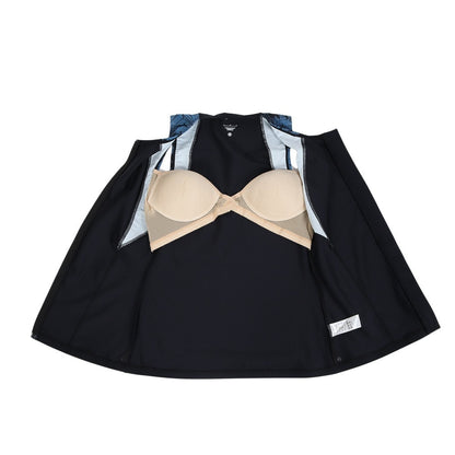 【NIKE（ナイキ）】レディース フィットネス水着 ノースリーブ ジップ付き スナップボタン付き セパレート 2993152