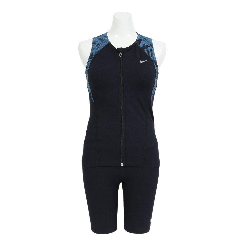 【NIKE（ナイキ）】レディース フィットネス水着 ノースリーブ ジップ付き スナップボタン付き セパレート 2993152