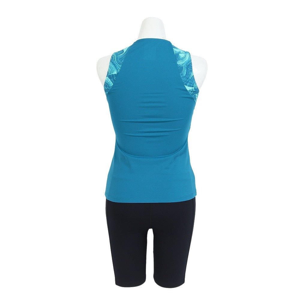 【NIKE（ナイキ）】レディース フィットネス水着 ノースリーブ ジップ付き スナップボタン付き セパレート 2993152