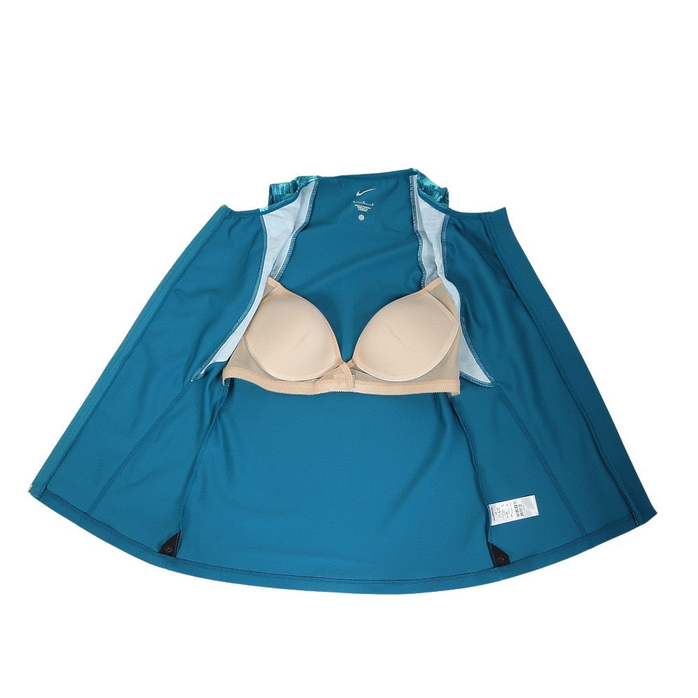 【NIKE（ナイキ）】レディース フィットネス水着 ノースリーブ ジップ付き スナップボタン付き セパレート 2993152