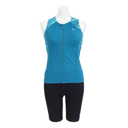 【NIKE（ナイキ）】レディース フィットネス水着 ノースリーブ ジップ付き スナップボタン付き セパレート 2993152