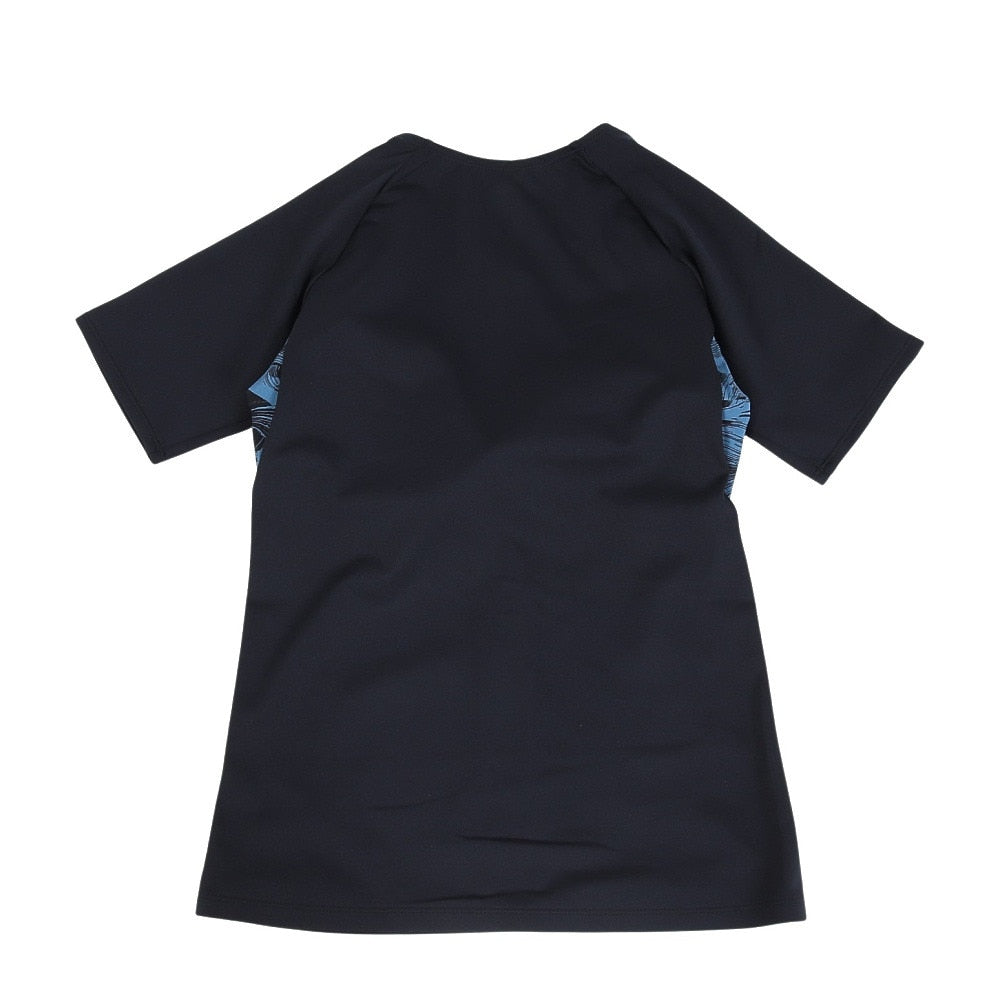 【NIKE（ナイキ）】レディース フィットネス水着 半袖フレアフィットショーツ ジップ付き セパレート 2993153