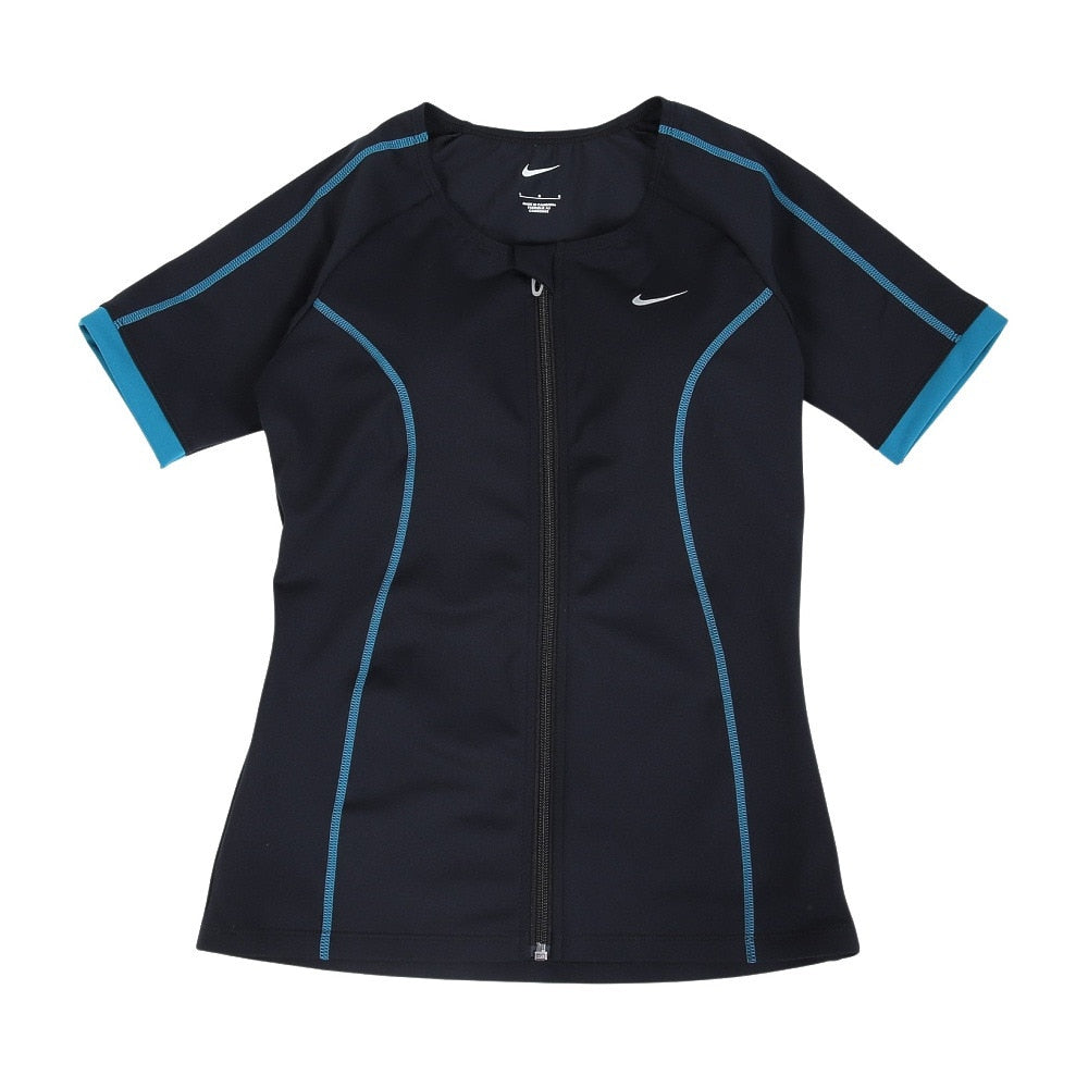 【NIKE(ナイキ)】レディース フィットネス水着 セパレート 半袖 ジップ付き 2993154