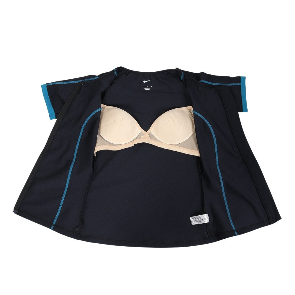 【NIKE(ナイキ)】レディース フィットネス水着 セパレート 半袖 ジップ付き 2993154