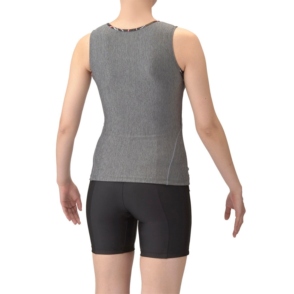 【arena（アリーナ）】レディース フィットネス水着 すらっとセパ セパレート ノースリーブ 袖なし AS5SWF46L